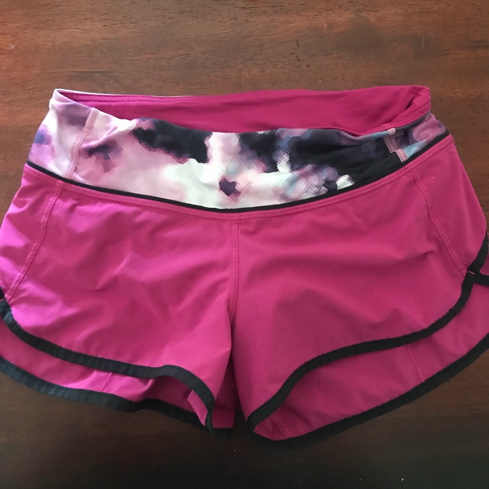 Pink\purple size 2 Lululemon shorts